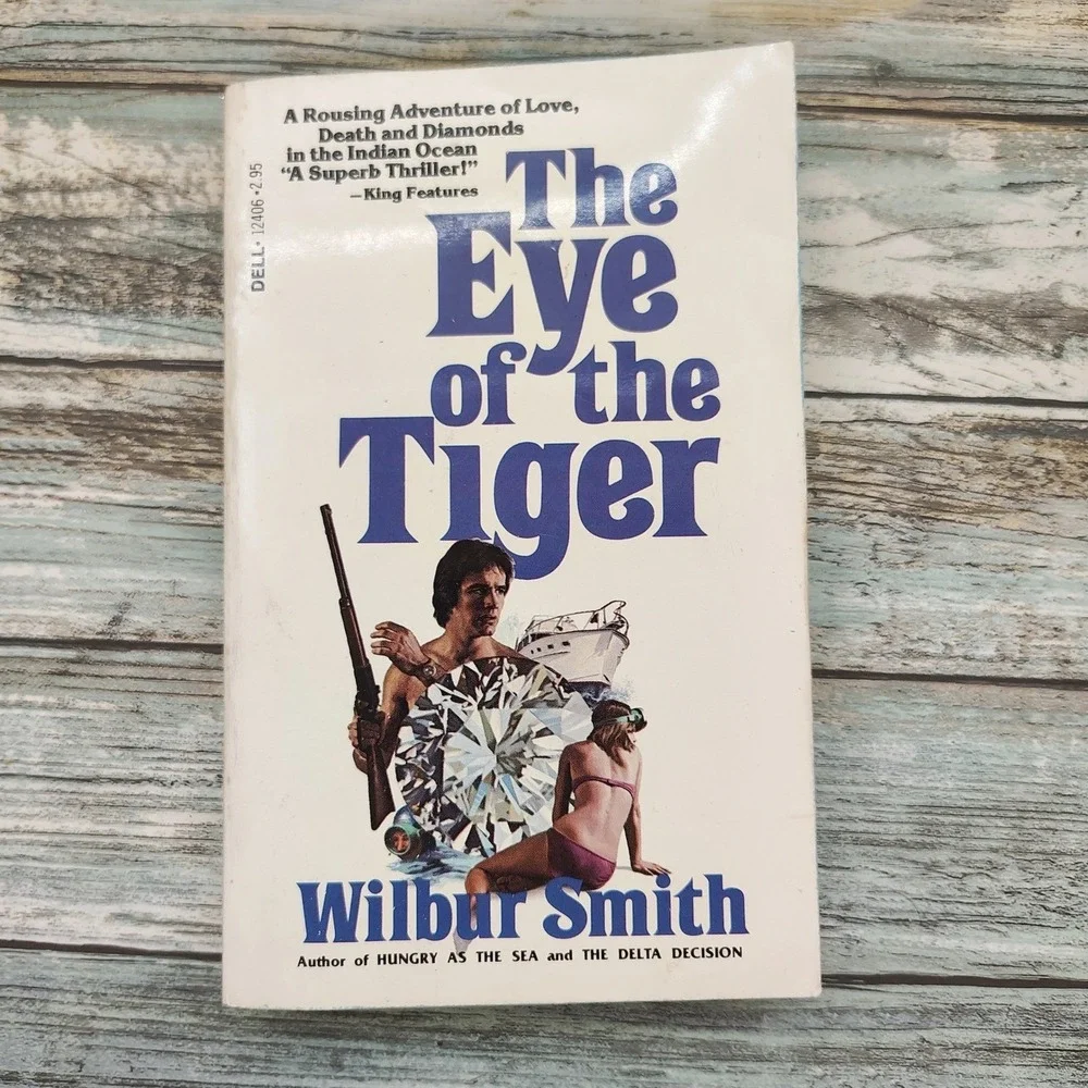 The Eye of the Tiger Wilbur Smith 1981 Dell 5th Printge Adventure Thriller PB‎